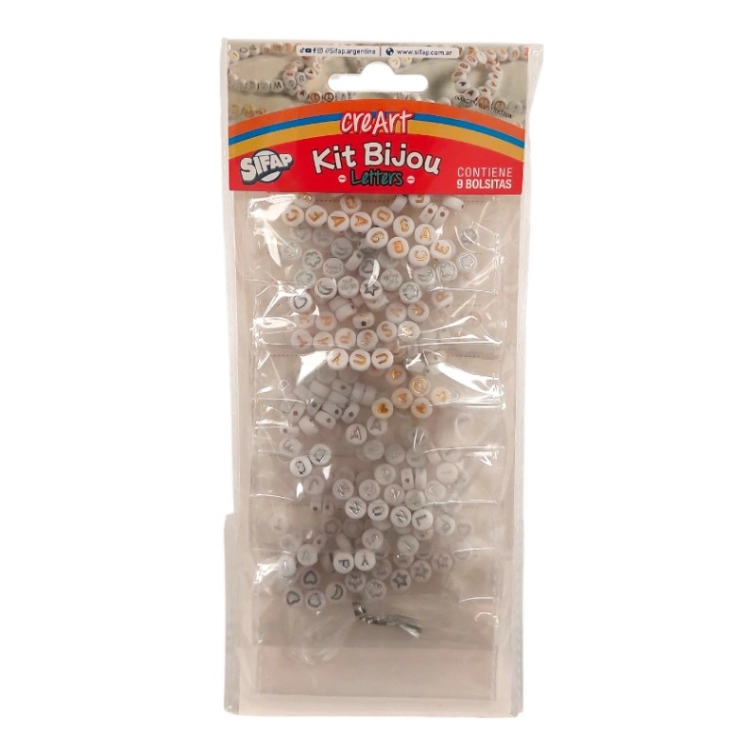 Set Bijou Sifap Letters 9 Bolsitas Art.999700
